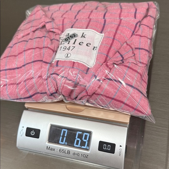 Frank & Eileen Barry Signature Crinkle Pink Plaid Button Down Shirt - Picture 6 of 6